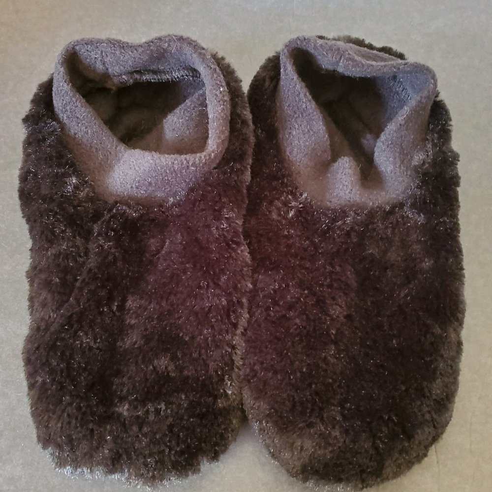Slipper Socks - Black Fuzzy